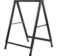 Standar Papan Tanda Tahan Air Dalam Ruangan Warna Hitam, Penyangga Lantai, Dua Sisi, Vertikal, untuk Iklan Promosi, Bingkai Poster Besi, Ukuran Kustom 1