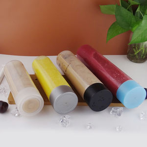 Bouteilles de boisson jetables en plastique PET transparent de 500 ml, 600 ml, 700 ml avec couvercle, design mignon pour le sport - Product Image 6