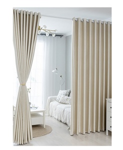Rideaux occultants à dos noir, occultation totale, isolation <span class=keywords><strong>thermique</strong></span>, protection solaire, à œillets, design moderne, 100% polyester, 200-260 g/m² - Product Image 3