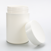 Flacon de pilules en plastique opaque blanc HDPE PET à large ouverture, conteneur de capsules en plastique, 15cc-300cc, d'origine usine
