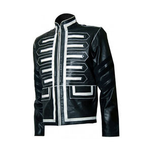 2025 último diseño de manga larga Slim Fit chaquetas de cuero de motocicleta para hombres - Product Image 1