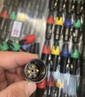 Connecteur XLR 3 broches NL3FC, cinq couleurs, capuchon anti-poussière gris haut de gamme pour accessoires de haut-parleurs