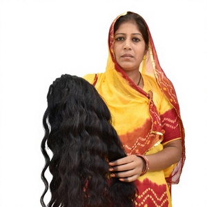 Lots de Cheveux Indiens Remy Vierge Ondulés, Alignés dans le Sens de la Cuticule, Double Tissage, Extensions de Cheveux Humains à Fusionner, 100g - Product Image 1