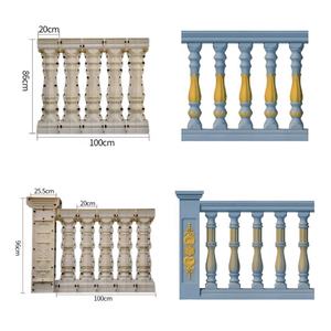 Fabrika doğrudan satış plastik beton çimento çit kavisli korkuluk korkuluk Balusters için kalıp merdiven küpeşte döküm-in-yer - Product Image 5