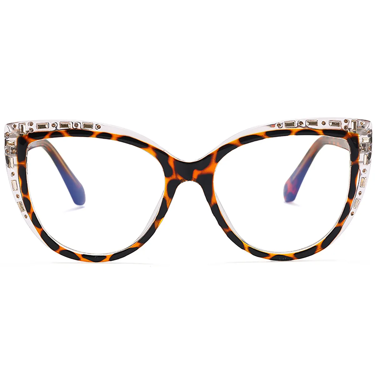 2023 Wholesale OEM Luxury Vintage Classic Women Cat Eye Eye Glass Frames Glasses Metal Optical Eyewear Eyeglasses