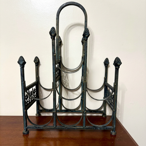 Support à bûches de qualité supérieure, sur mesure, en fer, fait main, pour foyer intérieur et extérieur, accessoire de cheminée, support de table - Product Image 1