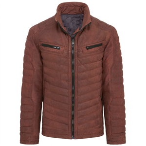 Custom Genuine Leather Biker <b>Jacket</b> Men <b>Vintage</b> <b>Motorcycle</b> Style Premium OEM Manufacturing Sample Service Available - Product Image 1