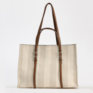 2025 mới của phụ nữ qua biên giới Vai Túi màu nâu sẫm màu đen đơn giản giải trí công suất lớn Vai Túi - Product Image 5