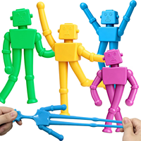 Jouets sensoriels en silicone personnalisés, lot de 4, pour soulager le stress, autisme, TDAH, enfants, cadeaux de Noël, jouets de voyage