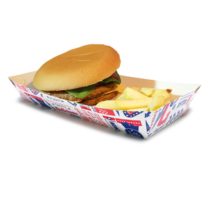 Caja de Papel para Comida Rápida, Personalizada con Logotipo, Ecológica, Resistente a la Grasa, Plegable, para Pollo Frito y Hamburguesas, Precio de Fábrica - Product Image 1