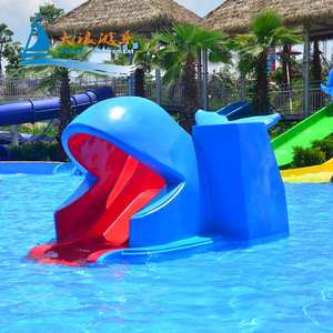 Dalang Giá Xuất Xưởng Công Viên Nước Bằng Sợi Thủy Tinh Thiết Bị Trượt Nước Cá Voi Cho Công Viên Nước Mini Cho Trẻ Em Công Viên Giải Trí Dưới Nước - Product Image 1