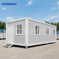 VICDOWEX Bâtiment Modulaire Contemporain en Conteneurs pour Bureau, Dortoir, Entrepôt et Logement du Personnel