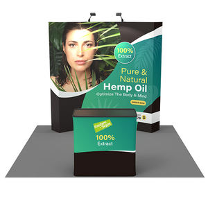 Stand Portátil <span class=keywords><strong>para</strong></span> Ferias Comerciales de 10*10 pies, con <span class=keywords><strong>Vitrina</strong></span> Interna, Fácil de Instalar, Equipo de Exhibición con Banner, Aleación de Aluminio 100% - Product Image 2