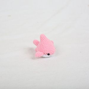 Yarn Crochet Cute Mini Whale Toy Bag Charm Keychain Handmade Knitted Amigurumi Ocean Animal Doll Pendant Accessories for Women - Product Image 5