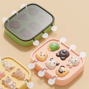 Moule à glace en silicone de qualité alimentaire, motif dessin animé mignon, pour bâtonnets de glace, glaçons et bâtonnets de fromage faits maison pour enfants - Product Image 3