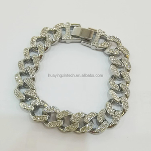 अनुकूलित स्टेनलेस स्टील डायमंड ब्रेसलेट क्यूबन मिम उत्पाद पाउडर धातु सिंटरिंग cnc मशीनिंग - Product Image 4