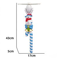 Bâton lumineux de Noël en forme de bonhomme de neige, à piles, avec LED clignotantes, idéal pour les cadeaux de Noël et les événements festifs.