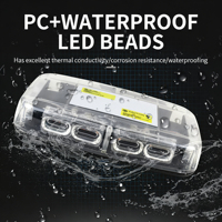 Nueva Barra de Luces LED Ámbar para Techo de Camión, Barra de Luces de Emergencia Intermitente Magnética, Mini Barra de Luces de Advertencia, IP56 Impermeable, 12V-24V