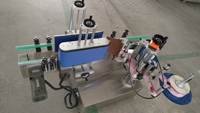 Machine d'étiquetage automatique de bureau pour bouteilles rondes en verre, bouteilles de vin, étiquettes adhésives