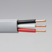 Câble JIS C 3342 VVF 3x1,6 mm 3 conducteurs 600 V certifié PSE, câble d'alimentation plat isolé au vinyle pour le câblage résidentiel au Japon