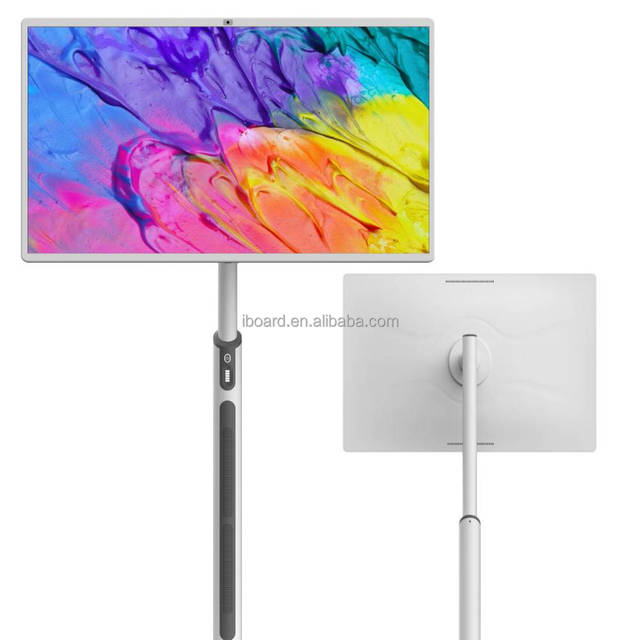 Factory Hot Selling 32 Inch White Board Mobile Touch Screen LED Smart TV Board with 13MP Camera FHD Built-in Speaker