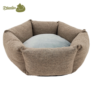 Giường Hình Lục Giác Bằng Vải Lanh Thoáng Khí Thiết Kế Theo Yêu Cầu Giường Hình Tròn Cho Chó Vỏ Có Thể Tháo Rời Giặt Được - Product Image 3