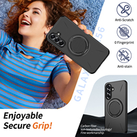 Étui de téléphone portable magnétique à rotation 360° pour Samsung Galaxy A06 A16 A26 A36 A56 A37 A57 A17 A07 S26 S25 Ultra Edge FE, avec support