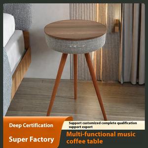 Tmall Genie Speaker pintar Modern nirkabel, Speaker pintar Bluetooth untuk pengisian daya, Kabinet musik kopi, Meja samping kasur, Internet - Product Image 5