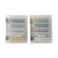Album de rangement magnétique pour nail art, motif rétro, styles losanges, feuille acrylique haute transparence, présentoir texturé