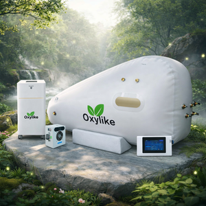 Nouvelle chambre hyperbare à oxygène Oxylike OLS-LS1 1.5ATA 2027, forme triangulaire, souple, pour la récupération sportive (position allongée et assise) - Product Image 2