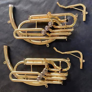 Accessoire de trompette laqué économique, en laiton professionnel doré, section de corps jaune pour soupapes de sousaphone - Product Image 1