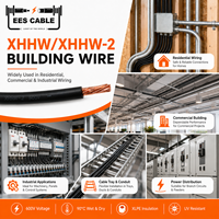 Câble électrique en cuivre toronné 12AWG XHHW/XHHW-2 600V, isolé XLPE, pour câblage commercial et industriel