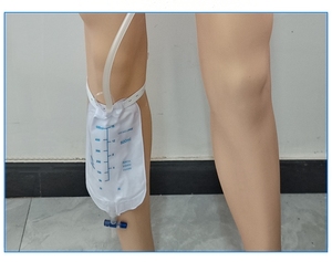 External <strong>Male</strong> Urinary Drainage Bag With Silicone Urinal Collector Set <strong>Catheter</strong> Leg Urine Bag for Man Urine Collection Bag - Product Image 5