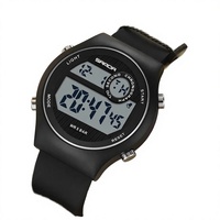 Sanda 9013 Jam Tangan Elektronik Olahraga Luar Ruangan Alarm Penyelam Mewah Tali Silikon Digital Multi Zona Waktu Tahan Air