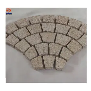 ธรรมชาติจีน G682 สีเหลืองหินแกรนิตหิน Paver สำหรับ Driveway สำหรับขาย