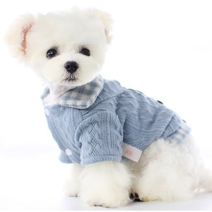 Pull pour chien rose à carreaux, doublé polaire, manteau d'hiver et d'automne, vêtements pour petits animaux - Product Image 5