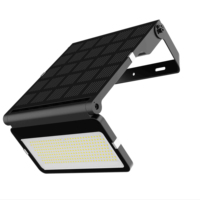 Projecteur LED solaire pliable, portable, IP66, en aluminium, étanche, pour le camping, le jardin, la construction, l'éclairage d'urgence