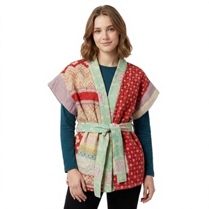 Chaqueta Cruzada Reversible de Algodón 100% para Mujer, con Cuello en V y Cinturón, Estilo Casual para Primavera - Product Image 1