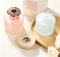 Diffuseur de parfum d'ambiance de luxe 100 ml en verre vide avec logo personnalisé, pour huiles essentielles et parfums sans flamme pour la maison