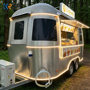 Gerobak Makanan Bentuk Bulat Kustom dari Baja Anti Karat, Gerobak Kopi, Gerobak Jajanan untuk Bisnis Makanan Jalanan, Trailer Truk Makanan - Product Image 3