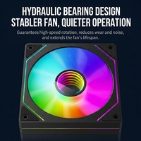Ventiladores de Refrigeración para Caja de PC Magic Infinity Mirror de 120 mm RGB ARGB, Silenciosos, con Aspas de Giro Positivo/Inverso, para Juegos