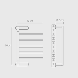 <span class=keywords><strong>Scaldasalviette</strong></span> Elettrico BODE per Bagno, da Collegare alla Presa - Product Image 3