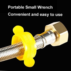 Mangueras de Entrada de Agua para Grifos de Baño y Fregaderos de Cocina, Conector Flexible de Acero Inoxidable G 1/2" X G 1/2" - Product Image 4
