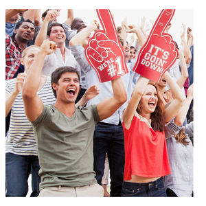 Doigts en mousse EVA pour les mains #1 C'est Goin 'Down pour les accessoires de fans de sport Acclamations Party Favors éponge main mousse doigt - Product Image 1