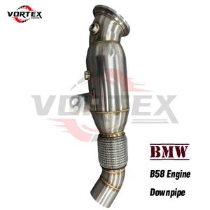 ท่อดาวน์ไปป์สแตนเลส 304 สำหรับรถแข่ง ปี 2016+ สำหรับ BMW B58 M240i 340i 440i 540i 740i พร้อมระบบไอเสียแบบมีแคทาไลติกคอนเวอร์เตอร์ - Product Image 2