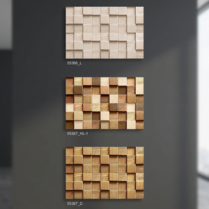 Fournisseur indien de carreaux muraux 3D en céramique polie pour salle de bain extérieure et hall. Finition brillante imperméable et résistante à l'usure. Tailles 300x450 - Product Image 5