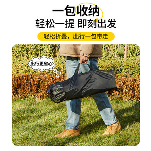 เก้าอี้พับหลังสูง Yang Gongzi รุ่น Moon Chair แบบพกพาสำหรับใช้งานกลางแจ้งในสวน ขนาด 59x46x91 ซม. รูปทรงกลม ดีไซน์พับได้ - Product Image 3