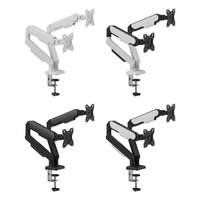 Vente chaude 17-32 pouces ressort à gaz double moniteur bras support 9KGS capacité de charge VESA montage pivotant rentable nouveau produit