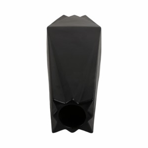 Vaso Alto in Ceramica, Decorazione Moderna per Soggiorno, Camera da Letto, Ufficio, Casa, Vaso per Fiori Nero con Design Geometrico - Product Image 6