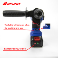Marteau perforateur rotatif sans fil rechargeable 21V Lithium SDS Plus AMCHD5401 4-en-1 avec batterie 4.0Ah, perçage max. 28mm